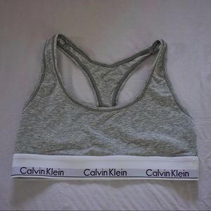 Calvin Klein Modern Cotton Bralette Dark Heather Grey